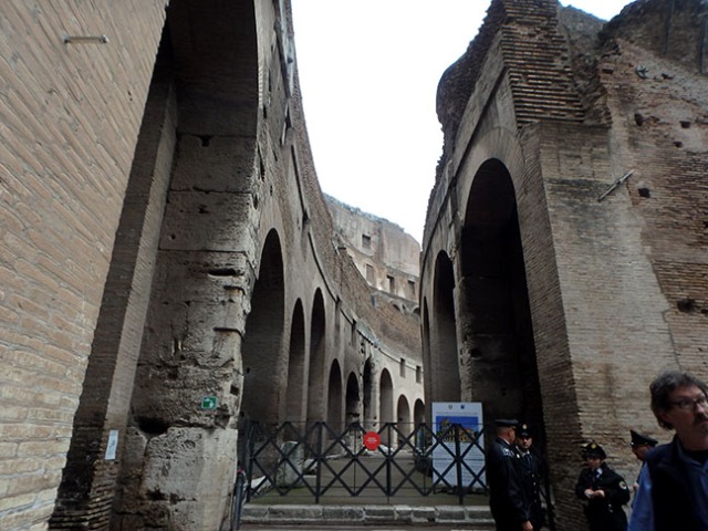 in Rome's colosseum